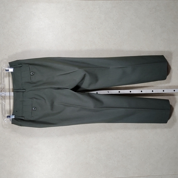 01182 Larry Levine green dress slacks 8 - Picture 7 of 11